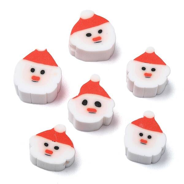 Christmas Theme Handmade Polymer Clay Beads