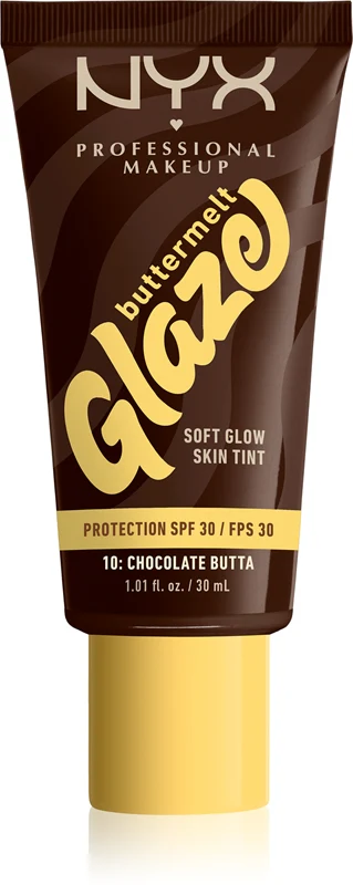 NYX Professional Makeup Buttermelt Glaze Illuminating Tinted Lotion SPF 30 Color 10 Chocolate Butta 30 ml