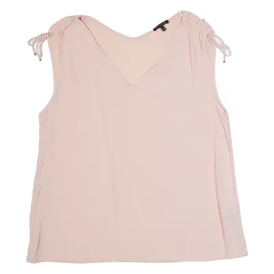 MASSIMO DUTTI Womens Vest Pink V-Neck Sleeveless L