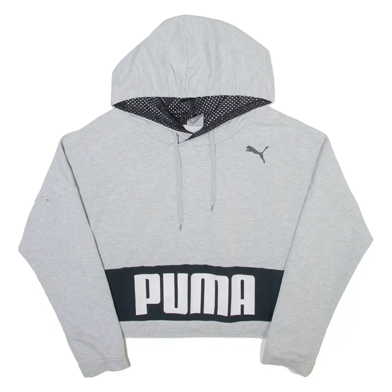 PUMA Womens Grey Hoodie UK 12