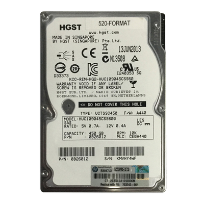 703243-001 HP 450GB 6Gb/s SAS 10000 2.5-inch Hard Drive