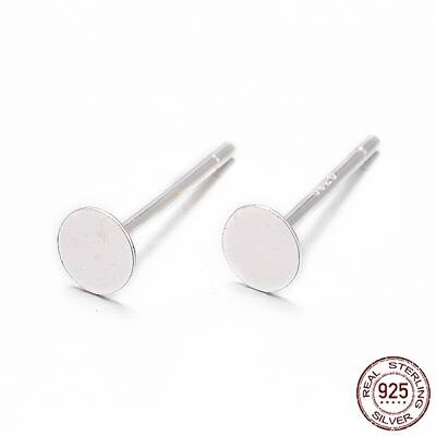 925 Sterling Silver Stud Earring Findings