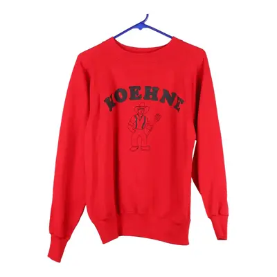 Hoehne Ultra Sweats Sweatshirt - Medium Red Cotton Blend