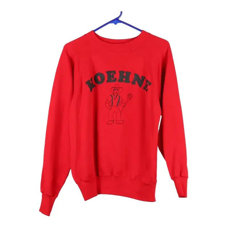 Hoehne Ultra Sweats Sweatshirt - Medium Red Cotton Blend