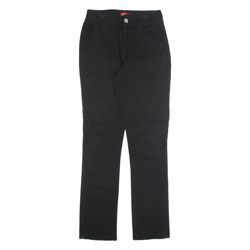 DICKIES Womens Trousers Black Regular Tapered W26 L30