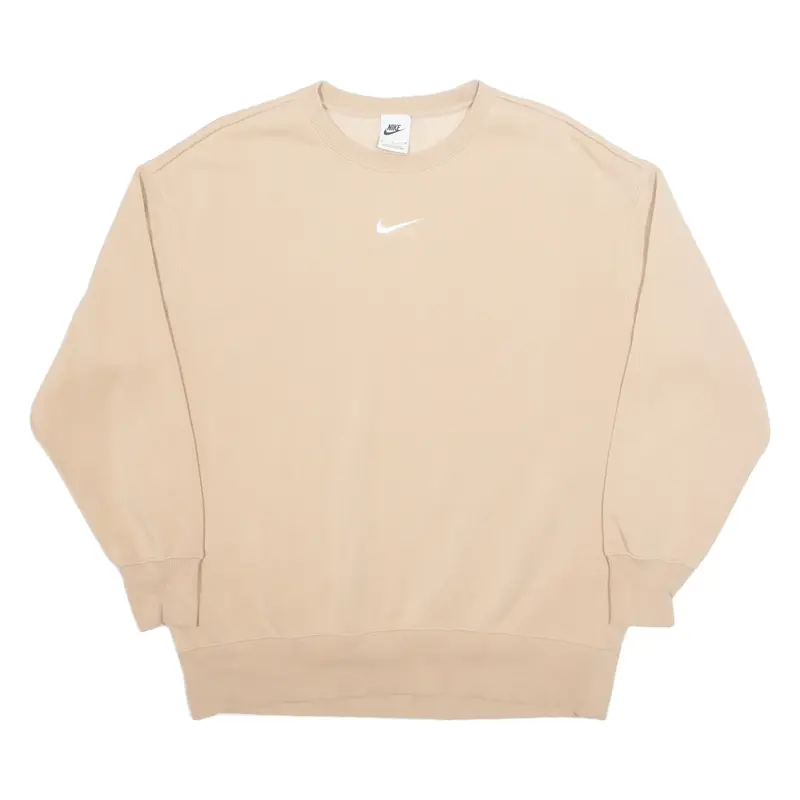 NIKE Oversized Womens Sweatshirt Beige S
