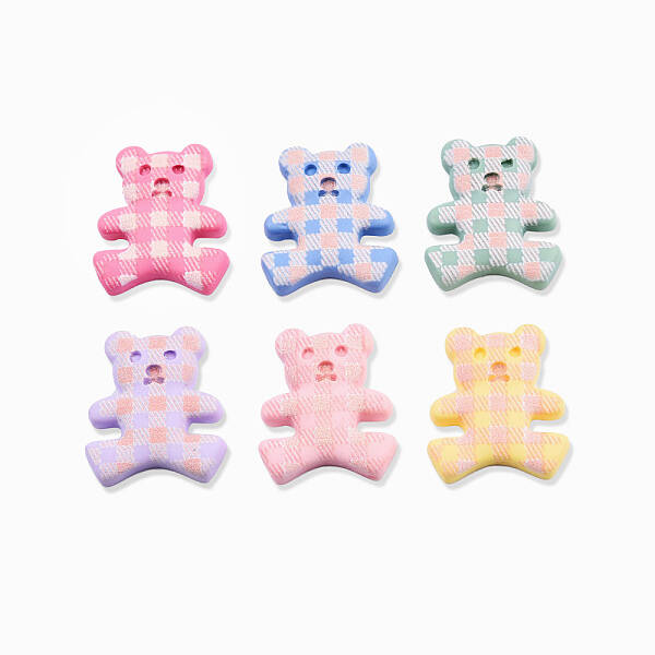 Opaque Printed Resin Cabochons