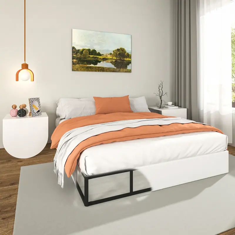 Edenza-Queen Box Spring 9 Inch, Heavy Duty Mattress BoxSpring Foundation, Sturdy Queen Box Springs for Bed with Fabric Cover ...