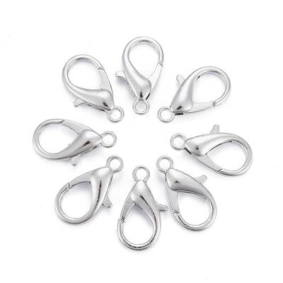 Zinc Alloy Lobster Claw Clasps