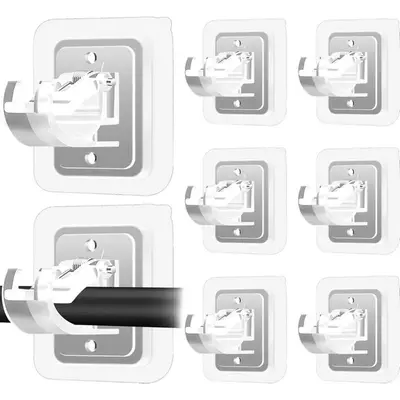 Free Adjustable Curtain Rod Hooks8 Counts Set No Drilling Self Adhesive Curtain Rod No Drill Curtain Rod Brackets Holder Hook...