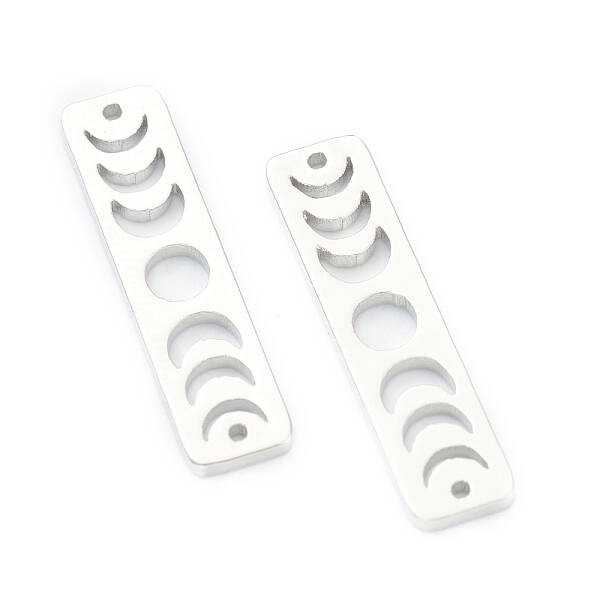 Brass Moon Phase Bar Links