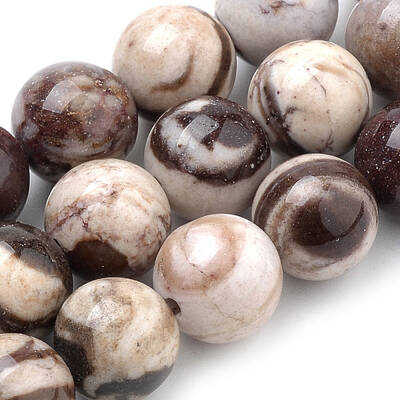 Natural Zebra Jasper Beads Strands