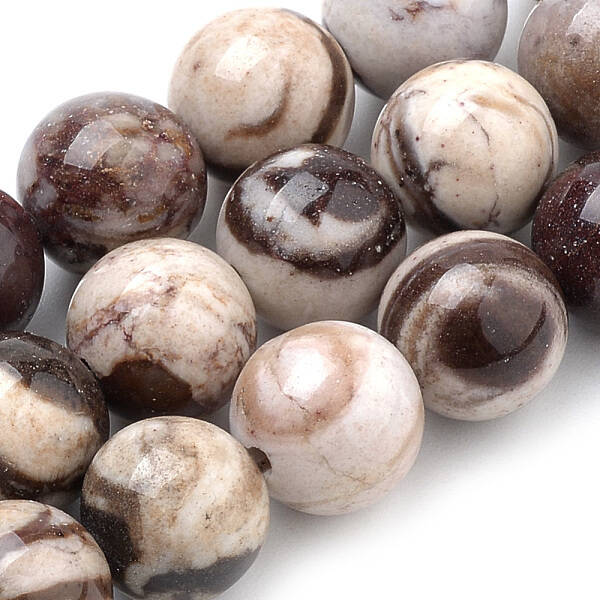Natural Zebra Jasper Beads Strands