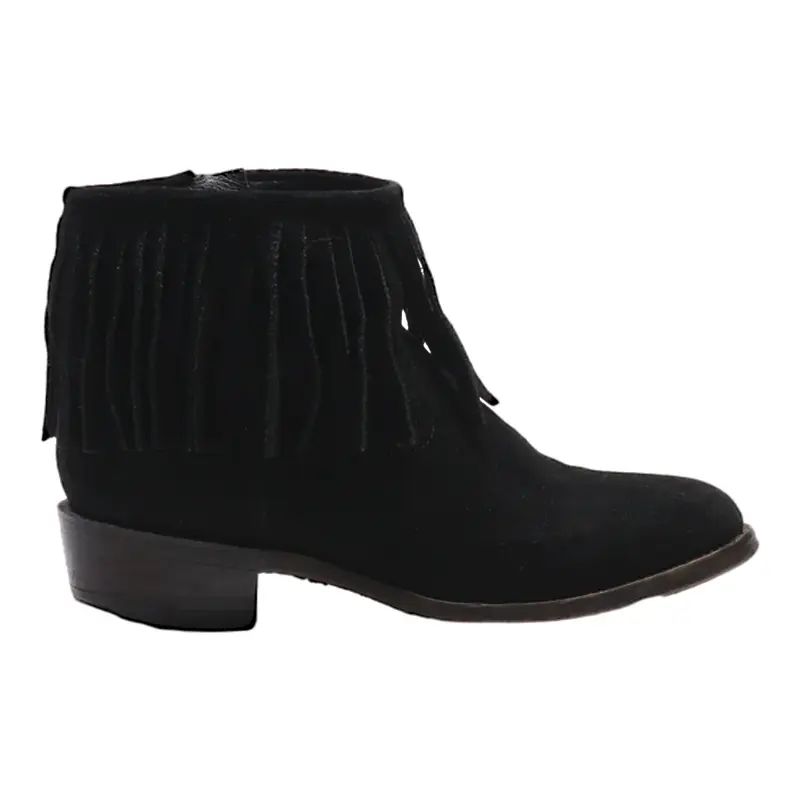 BIXI AWOTAN Ankle Boots Black Suede Womens UK 3