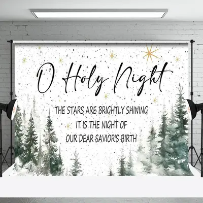 Forest Star Dear Saviors Birth O Holy Night Backdrop