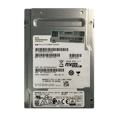 KCM6XVUL800G KIOXIA CM6-V Series 800GB TLC PCI Express 4.0 x4 NVMe Mixed Use (SIE) U.3 2.5-Inch Internal Solid State Drive