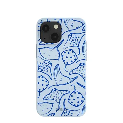 Powder Blue Stingray Fever iPhone 13 Mini Case