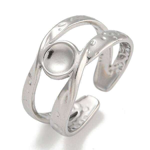 304 Stainless Steel Open Cuff Ring Components