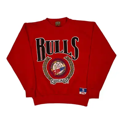 Chicago Bulls Made In Usa Nutmeg Nba Sweatshirt - Large Red Cotton