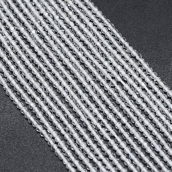 Natural White Topaz Bead Strands