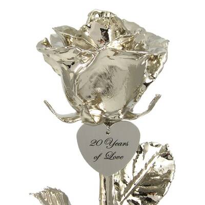 17 Personalized Platinum Dipped Rose