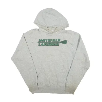 CHAMPION Lacross Hoodie Grey Pullover Mens S