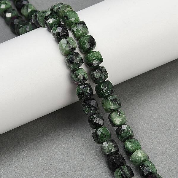 Natural Ruby in Zoisite Beads Strands