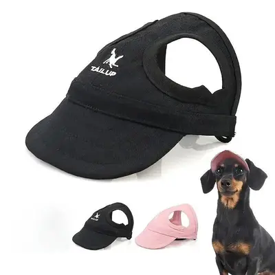 Adjustable Pet Sun Hat, 1 Count Waterproof Pet Hat with Elastic Band, Outdoor Sun Hat for Small Medium Dogs & Cats
