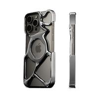 Angry Miao Emptiness Phone Case for iPhone 15/16 Pro & Pro Max – MagSafe, Fluid Metal Design, Lightweight, Protective – G...
