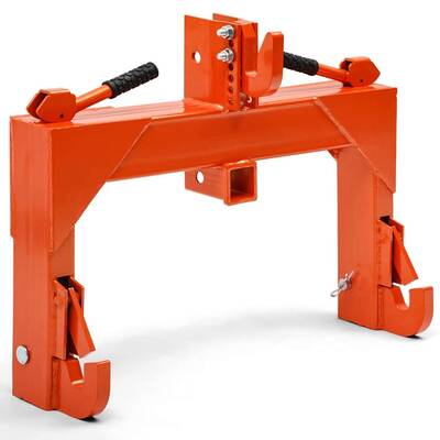 YITAMOTOR® 3 Point Quick Hitch Adapter For Category 1 & 2 W/ Adjustable Bolt Tractor 3000lb