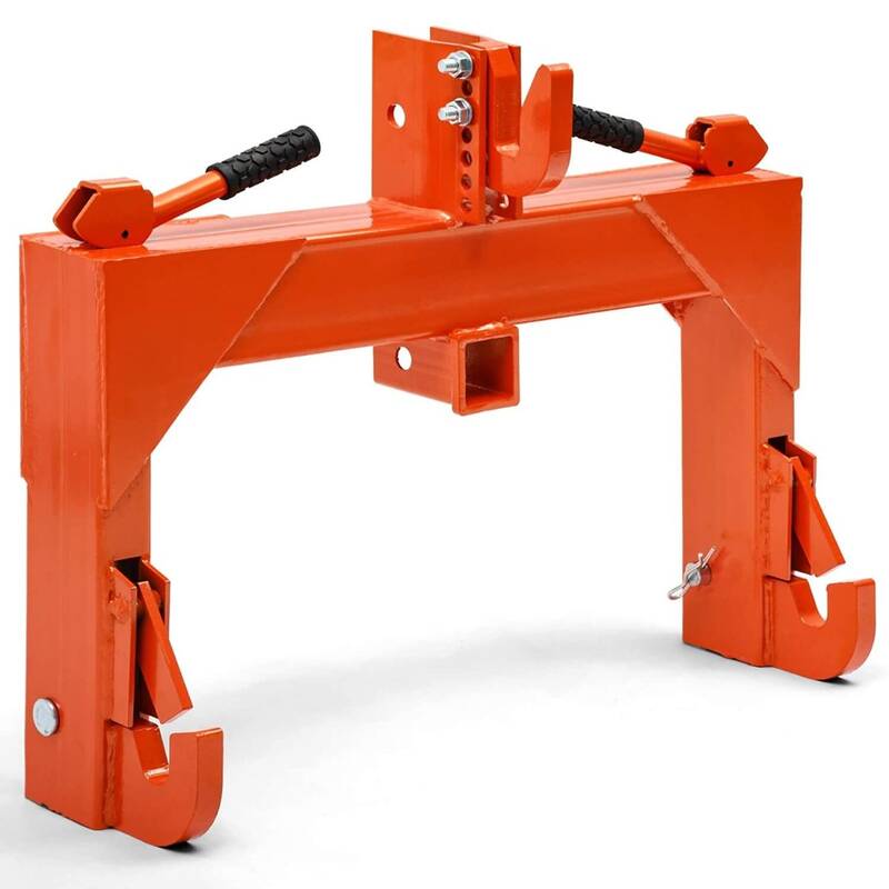 YITAMOTOR® 3 Point Quick Hitch Adapter For Category 1 & 2 W/ Adjustable Bolt Tractor 3000lb