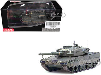 Leopard 2A4 Main Battle Tank with Snorkel Green Camouflage German Army Armor Premium Series 1/72 Diecast Model by Panzerkampf