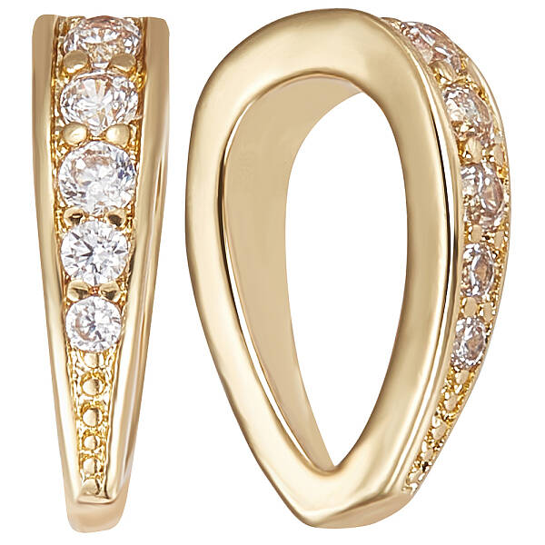 10Pcs Rack Plating Brass Micro Pave Cubic Zirconia Snap on Bails