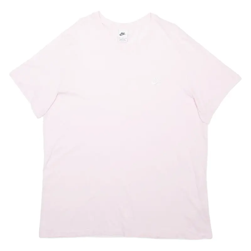 NIKE Mens T-Shirt Pink 2XL
