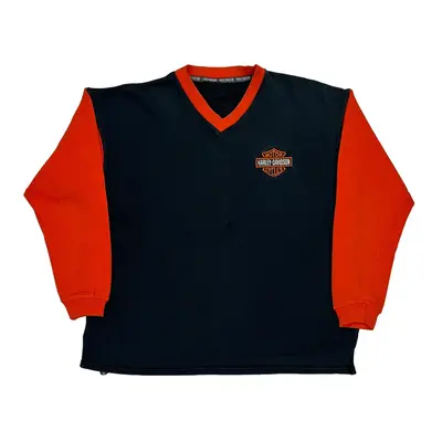 Harley Davidson Graphic Sweatshirt - XL Black Cotton Blend