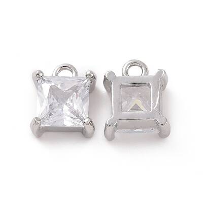 Brass Pendants with Clear Glass