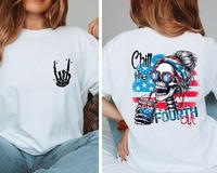Chill the Fourth Out T-Shirt – Funny Retro USA Tee with American Flag – Perfect for July 4th BBQs & Fireworks – Gift 4t...
