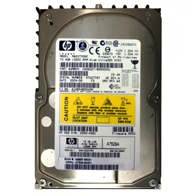 A7529-64201 HP 73GB Ultra-320 SCSI 15000 3.5-inch Hard Drive