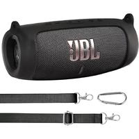 for JBL Charge 5 Waterproof Bluetooth Speaker Silicone Cover Case, Portable Silicone Travel Case with Carabiner, Protective S...