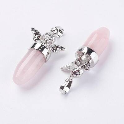 Natural Rose Quartz Pendants