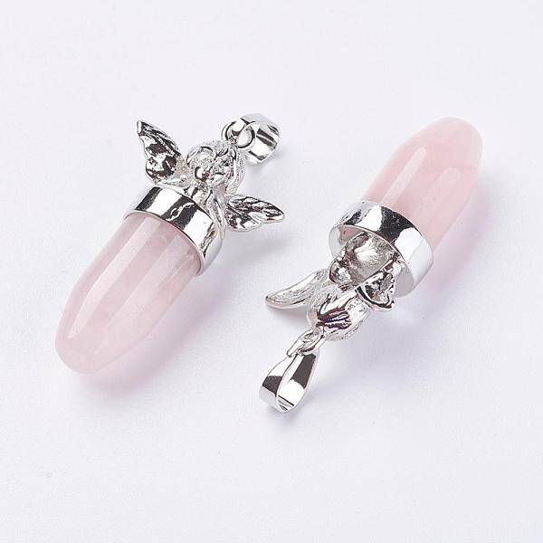 Natural Rose Quartz Pendants