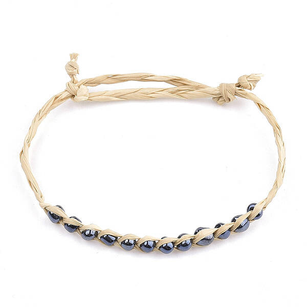 Handmade Braided Raffia Bracelets