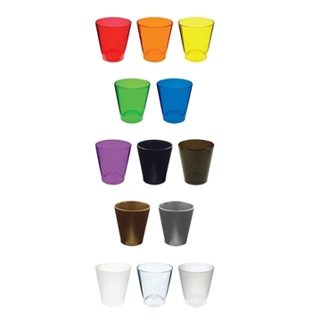 100 Custom 1.5 oz Shot - Plastic - Styrene & FDA Compliant