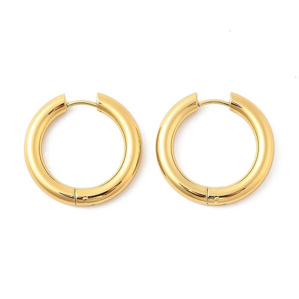 202 Stainless Steel Huggie Hoop Earrings