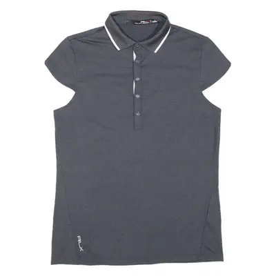 RALPH LAUREN Womens Polo Shirt Grey S