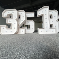 4FT Party Decor Marquee Light Up Numbers 4 FT/48in/121.92cm Mosaic Numbers Marquee Numbers 0-9 Number Letters A-Z Birthday Pa...
