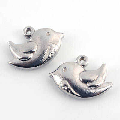 Tarnish Resistant 201 Stainless Steel Pigeon Charms