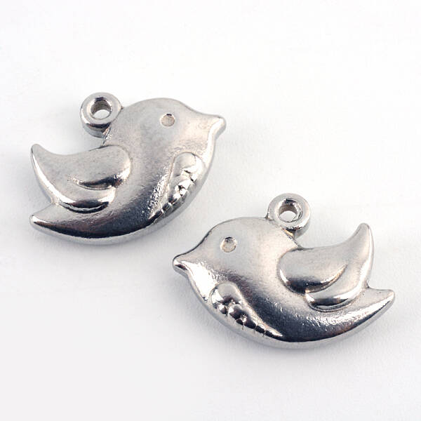 Tarnish Resistant 201 Stainless Steel Pigeon Charms