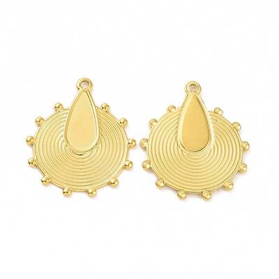 Ion Plating(IP) 304 Stainless Steel Pendant Cabochons Settings