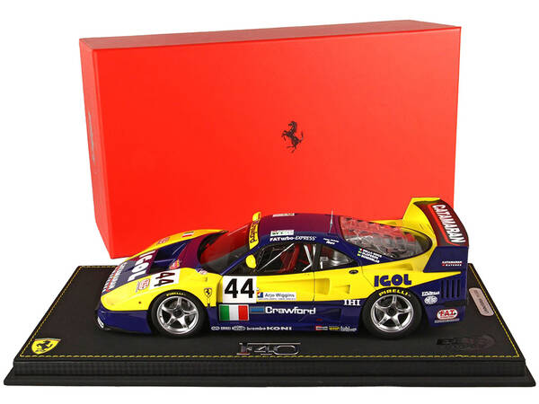 Ferrari F40 LM #44 Luciano Della Noce - Anders Olofsson - Carl Rosenblad Ennea SRL Igol 24 Hours of Le Mans (1996) with DISPL...